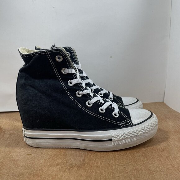 Converse Shoes - Converse Chuck Taylor All Star Womens Size 7 Black Hidden Wedge Heel